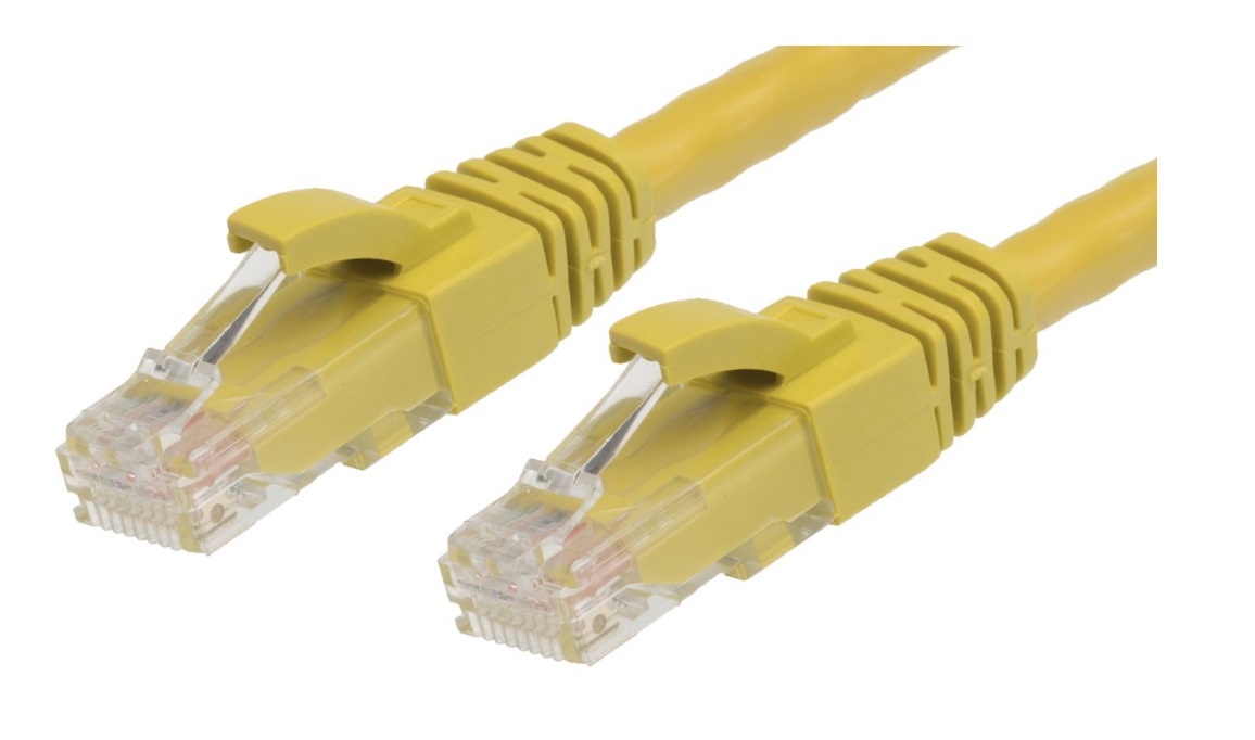  Network Cable: Cat6 RJ45 0.30m 30cm Yellow  