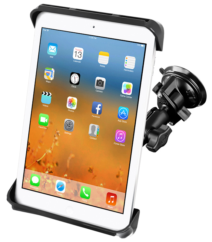  RAM Twist-Lock Suction Cup Mount with Tab-Tite Cradle for 10" Tablets  