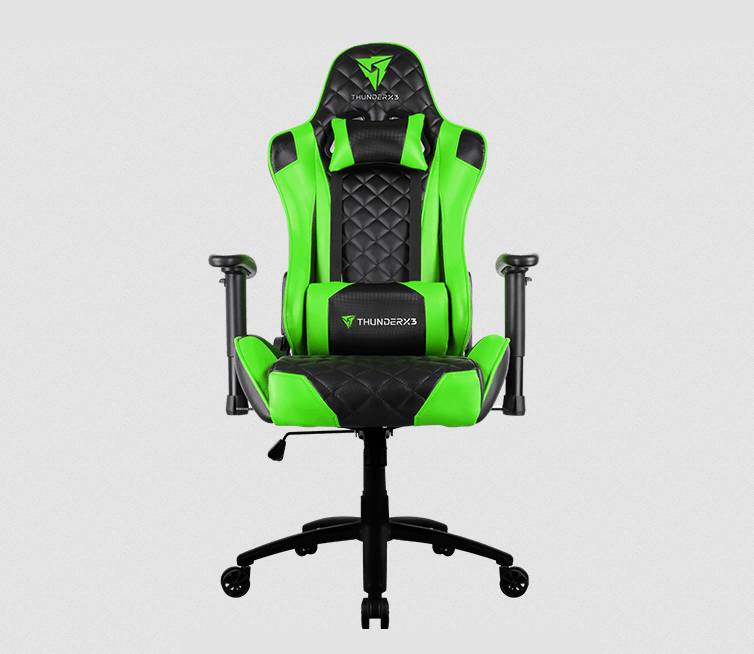  ThunderX3 TGC12 Gaming /Office Chair - Black/Green<BR><fONT COLOR='RED'>In-Store Pickup Not Available - Delivery Only (Freight Charges Apply)  