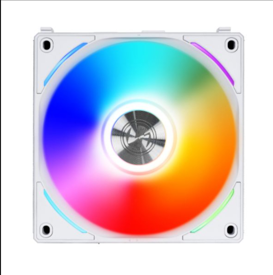  120mm Fan: AL120 UNI Fan - White (1-Pack)<br>120mm ARGB PWM, 800~1900 RPM, 17~28.3 dB  