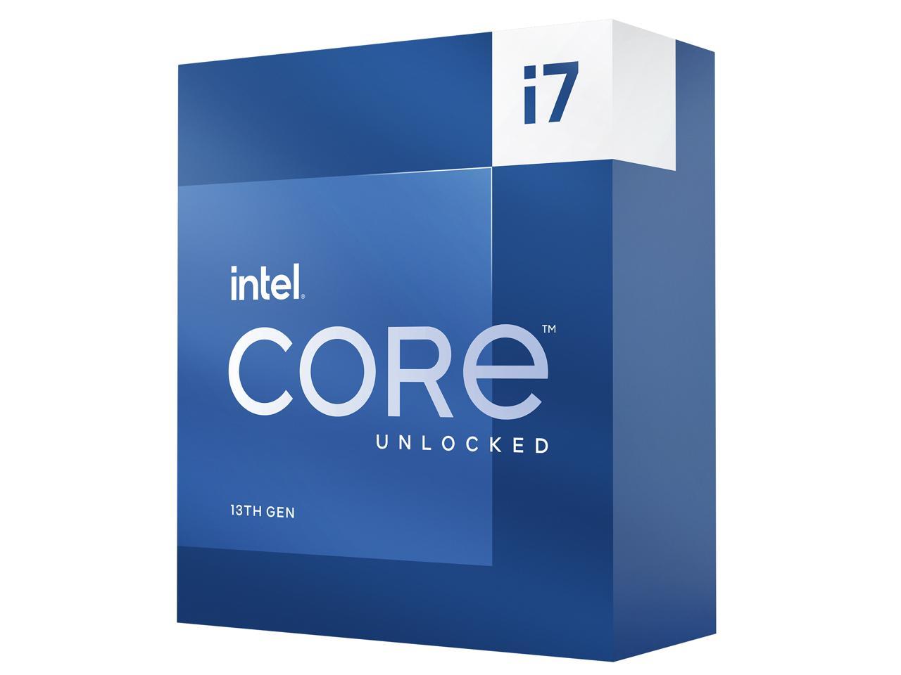  <B>Intel 13th Gen. LGA1700 CPU: Raptor Lake i7-13700K</B><BR>16-Cores (8P-Cores/8E-Cores) 24-Threads, 5.4GHz (Turbo) 30MB Cache, 253W<BR>Intel UHD Graphics 770, No CPU Cooler Included  