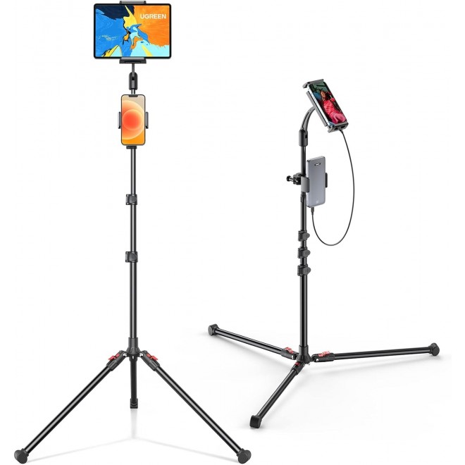  2 in 1 Tablet (Max 12.9) + Phone (Max 7.2) Tripod Stand  