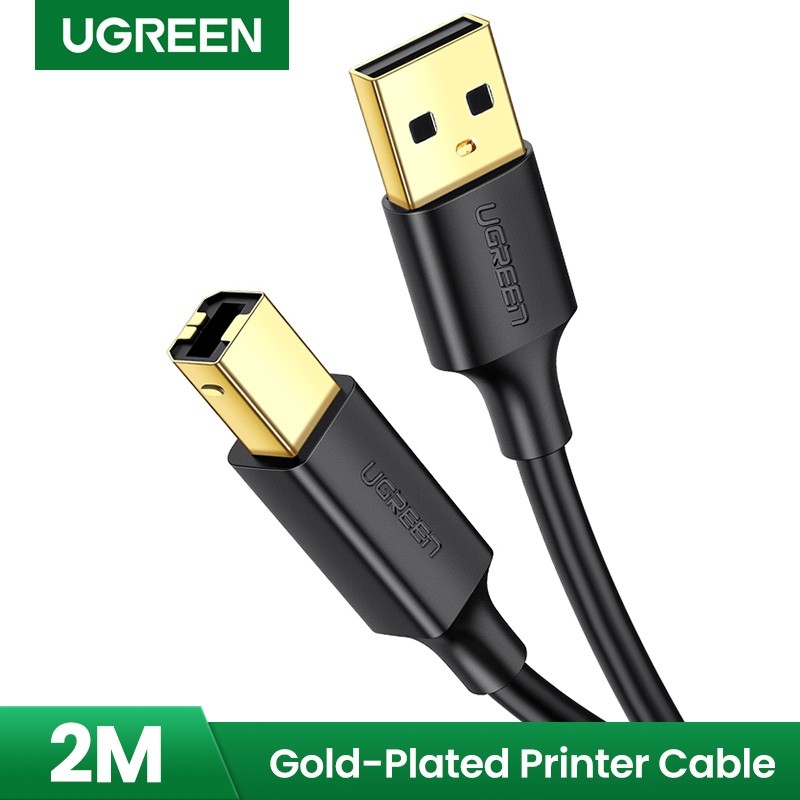  USB2.0 A Male TO BM cable 2M Black Printer Cable  