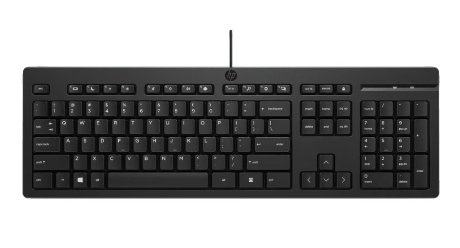  HP 125 USB Wired Keyboard  
