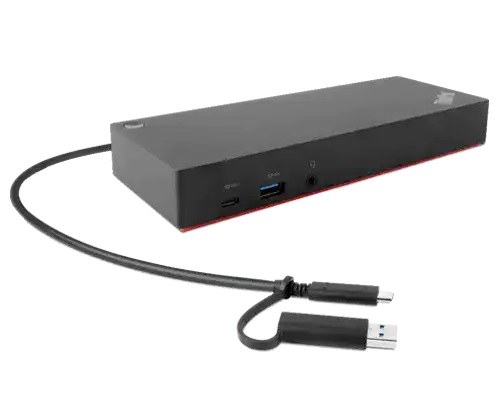  ThinkPad Hybrid USB-C Type-C WITH USB-A Dock - 1x 3.5mm Stereo/Mic, 1 x USB-C, 3 x USB 3.1 Gen2, 2x DP, 2x HDMI  