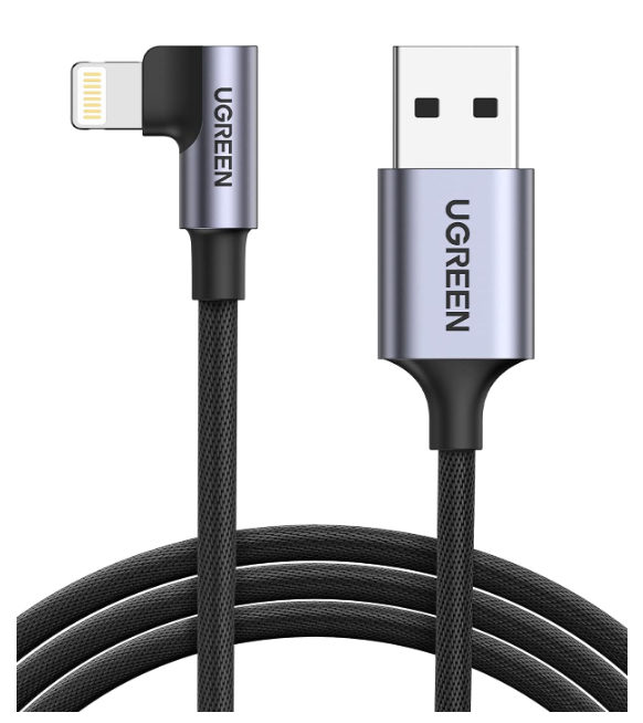  iPhone Lightning to USB A Cable 90 Degree 1m  