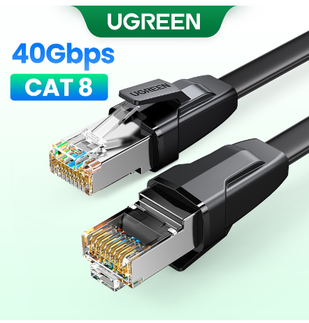  Network Cable: Cat8 40Gbps RJ45 2m Black  