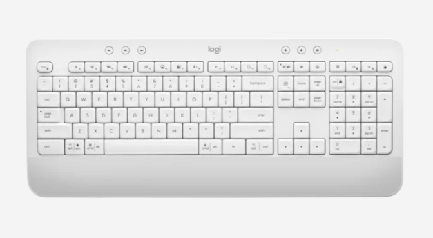  Wireless Keyboard: SIGNATURE K650 - Wireless & Bluetooth Comfort Keyboard - White  