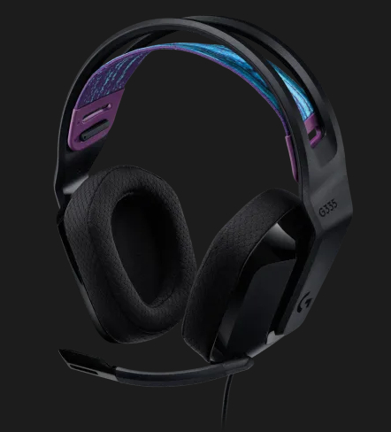  Wired Gaming Headset: G335 Wired Gaming Headset with Microphone - Black  