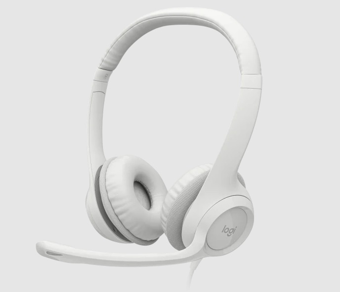  <b>Wired Headset:</b> H390, Wired USB Headset - Off White  