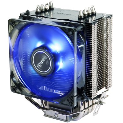  CPU Cooler: A40 PRO, 92mm Blue LED PWM Fan, 100x75x136mm, <br>Support: Intel LGA1200, LGA115x, LGA1366, LGA775, AMD AM4, AM3, Am2, FM2, FM1  