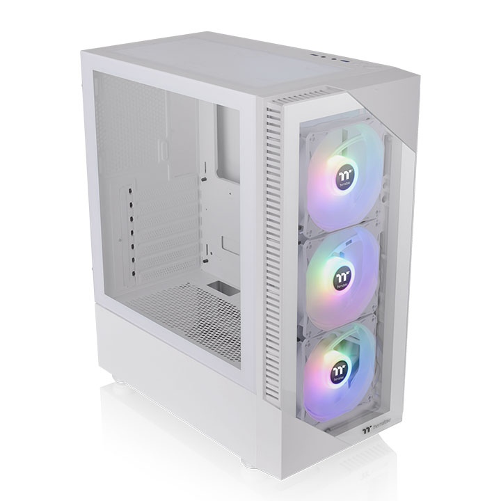  <B>MiD-Tower Case:</B> View 200 TG ARGB - White<BR>3x 120mm ARGB Fans, 2x USB 3.0, Tempered Glass Side Panel, Supports: ATX/mATX/mini-ITX  