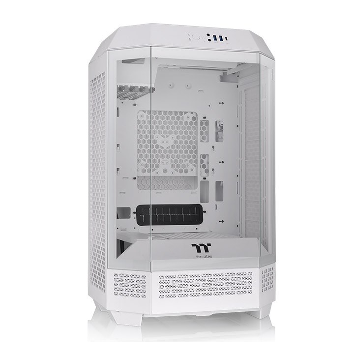  <b>Micro-Tower Case:</b>The Tower 300 - Snow<br>2x 140mm PWM Fans, 2x USB 3.0 + 1x USB Type-C, Tempered Glass Side & Front Panels, Supports: Micro-ATX/mini-ITX  