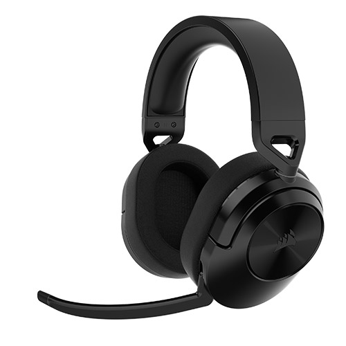  Corsair HS55 WIRELESS Gaming Headset - Black/Carbon<br>Low-latency 2.4GHz wireless audio, Bluetooth, and Dolby Audio 7.1 surround sound on PC and Mac  