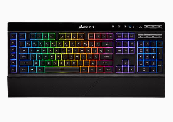  <b>Gaming Keyboard:</b> K57 RGB <b>Wireless</b> Keyboard with SLIPSTREAM Technology, or Bluetooth Wireless or USB Wired, Rechargeable Lithium-Ion Battery  