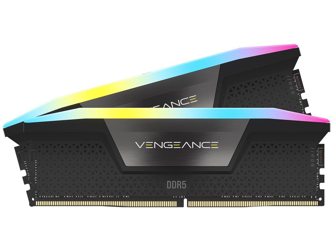  Dual Channel: 32GB (2x16GB) DDR5 6000MT/s C36 Vengeance RGB - Optimised for Intel Desktop Memory  