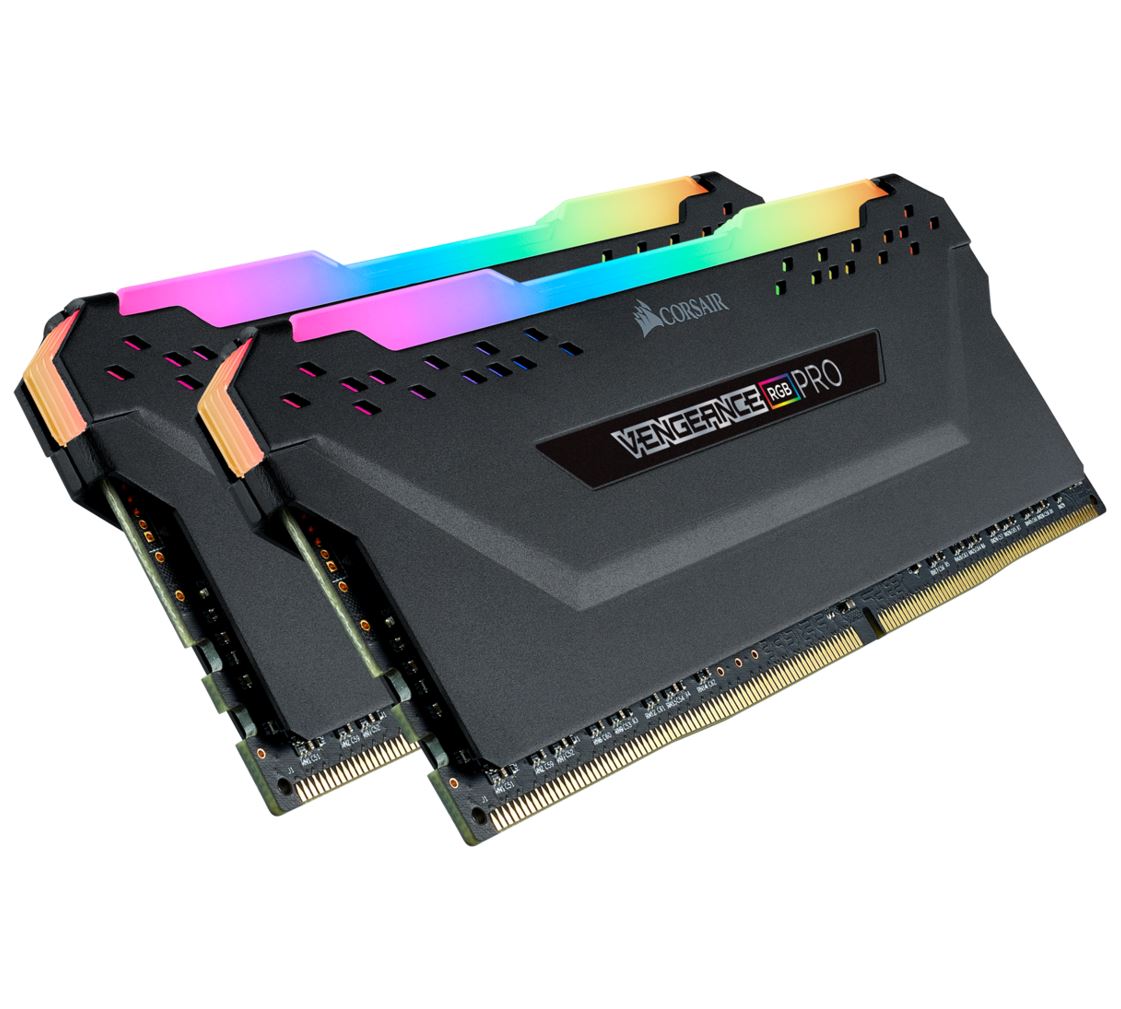  Dual Channel: 64GB (2x32GB) DDR4 3200MHz C16 Vengeance RGB PRO - Desktop Memory  