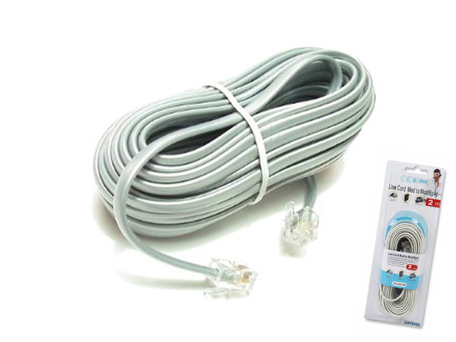  Telephone Cable: RJ12 2M  