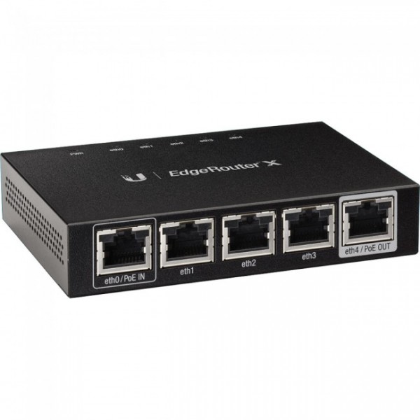  Switch : EdgeRouter X 5-Port Advanced Gigabit Ethernet Router with AU Adaptor, 24V Passive PoE  
