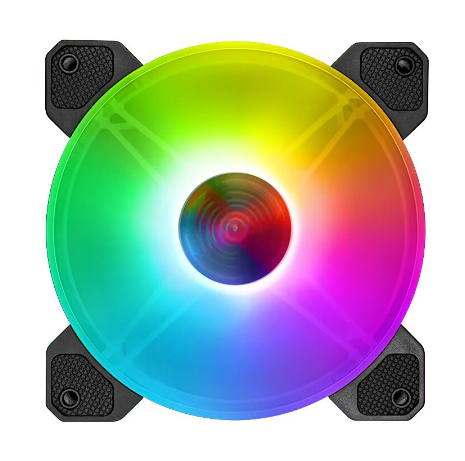  120mm Rainbow Case Fan Molex Connector Only (OEM) Colours Not Adjustable  