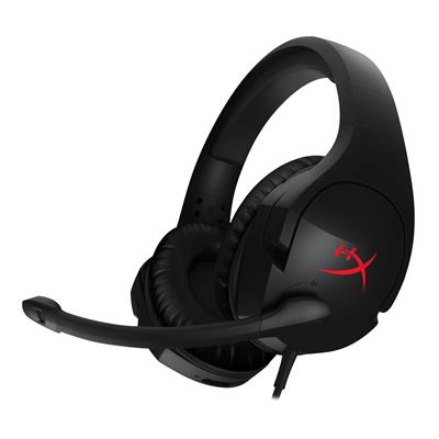  <b>Wired Gaming Headset:</b> HyperX Cloud Stinger - 90-Degree Rotating Ear Cups, Memory Foam, 3.5mm plug (4 pole) + Extension Y-Cable, Noise Cancelling Mic  