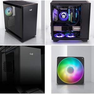  Computer Case - Micro ATX, Mini ITX, EATX, ATX Motherboard Supported - Mid-tower - Tempered Glass, Aluminium, Acrylonitrile Butadiene Styrene (ABS), SECC, Polycarbonate - Black - 4 x Bay(s) - 1 x 120 mm x Fan(s) Installed - 0 - 5 x Fan(s) Supported - 2 x Internal 2.5" Bay(s) - 2 x Internal 2.5"/3.5" Bay(s) - 7 x Slot(s) - 3 x USB(s) - 1 x Audio In - 1 x Audio Out - Fan Cooler  