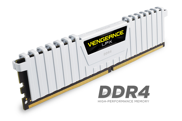  Dual Channel: 16GB (2x8GB) DDR4 3200MHz C16 Vengeance LPX White - Desktop Memory  