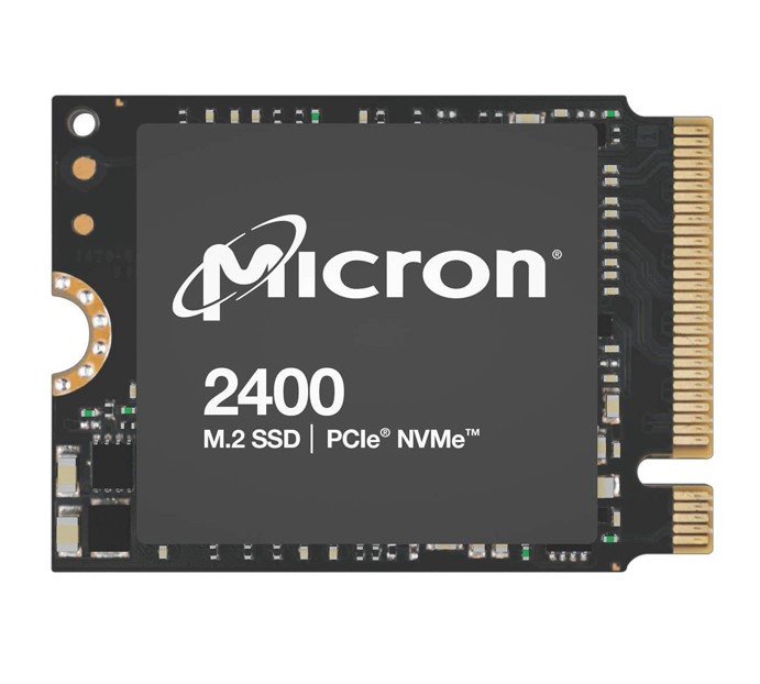  Micron/Crucial 2400 2TB M.2 2230 NVMe SSD 4500/4000 MB/s 650K/700K 600TBW 2M MTTF AES 256-bit for Lenovo Legion Go Valve Steam Deck Asus Rog Ally  