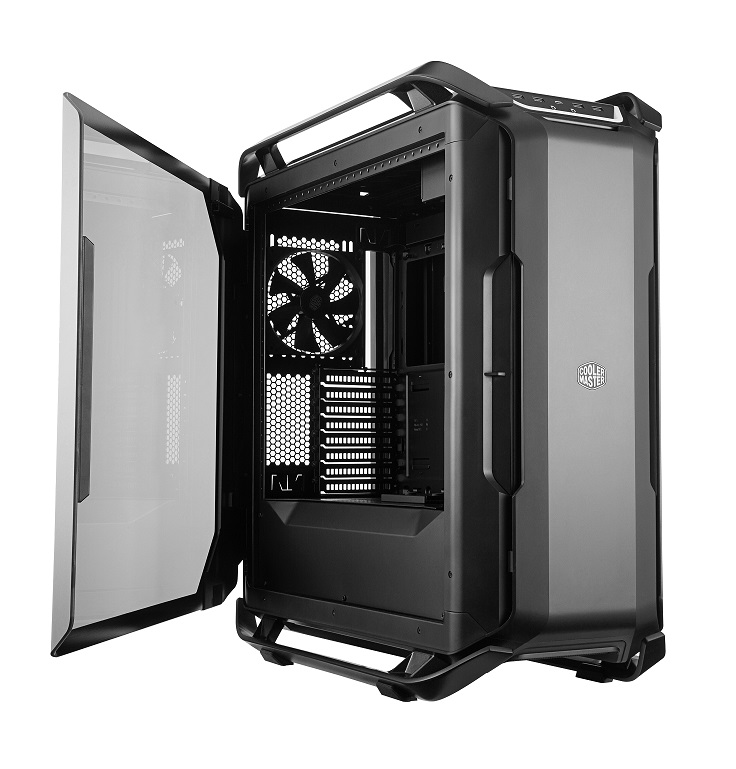  Full-Tower Case: Cosmos C700P - Black Edition<BR>1x 5.25" Bay, 3x 140mm Fans, 4x USB 3.0, 1x USB Type-C, Curved Tempered Glass Side Panel, Supports: E-ATX*/ATX/mATX/mini-ITX  