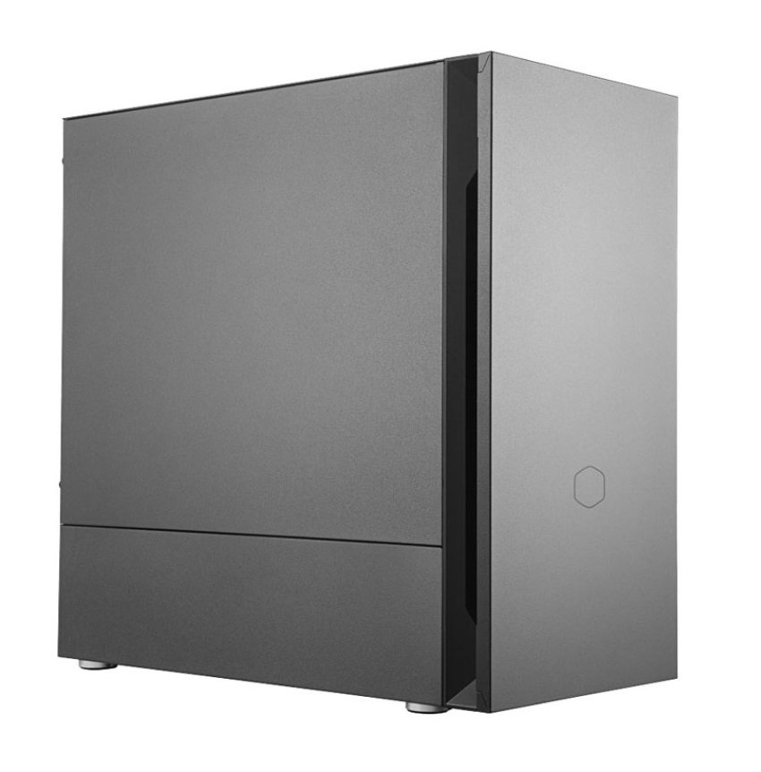  <b>Mini-Tower Case</b>: Silencio S400 - Black<BR>1x 5.25" Bay, 2x 120mm Fans, 2x USB 3.2, SD Card Reader, Sound Dampening Panels, Supports: mATX/mini-ITX  