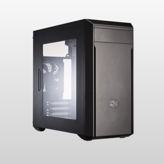  <b>Mini-Tower Case</b>: MasterBox Lite 3 - Black<br>1x 5.25" Bay, 1x 120mm Fan, 2x USB 3.0, Window Side Panel, Supports: mATX/mini-ITX  