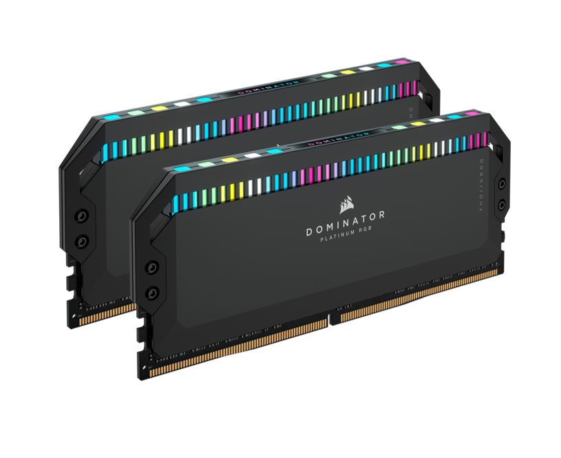  Dual Channel: 32GB (2x16GB) DDR5 5200Mhz C40 Dominator Platinum RGB - Optimised for Intel Desktop Memory  