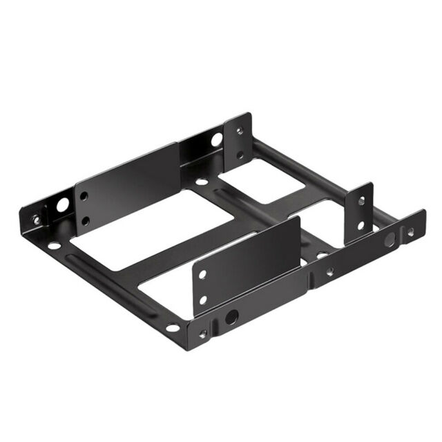  Case Accessories: Dual 2.5" to 3.5" SSD Bracket Adapter Compatible with 2.5" SSD or HDD (No Mounting screws)  