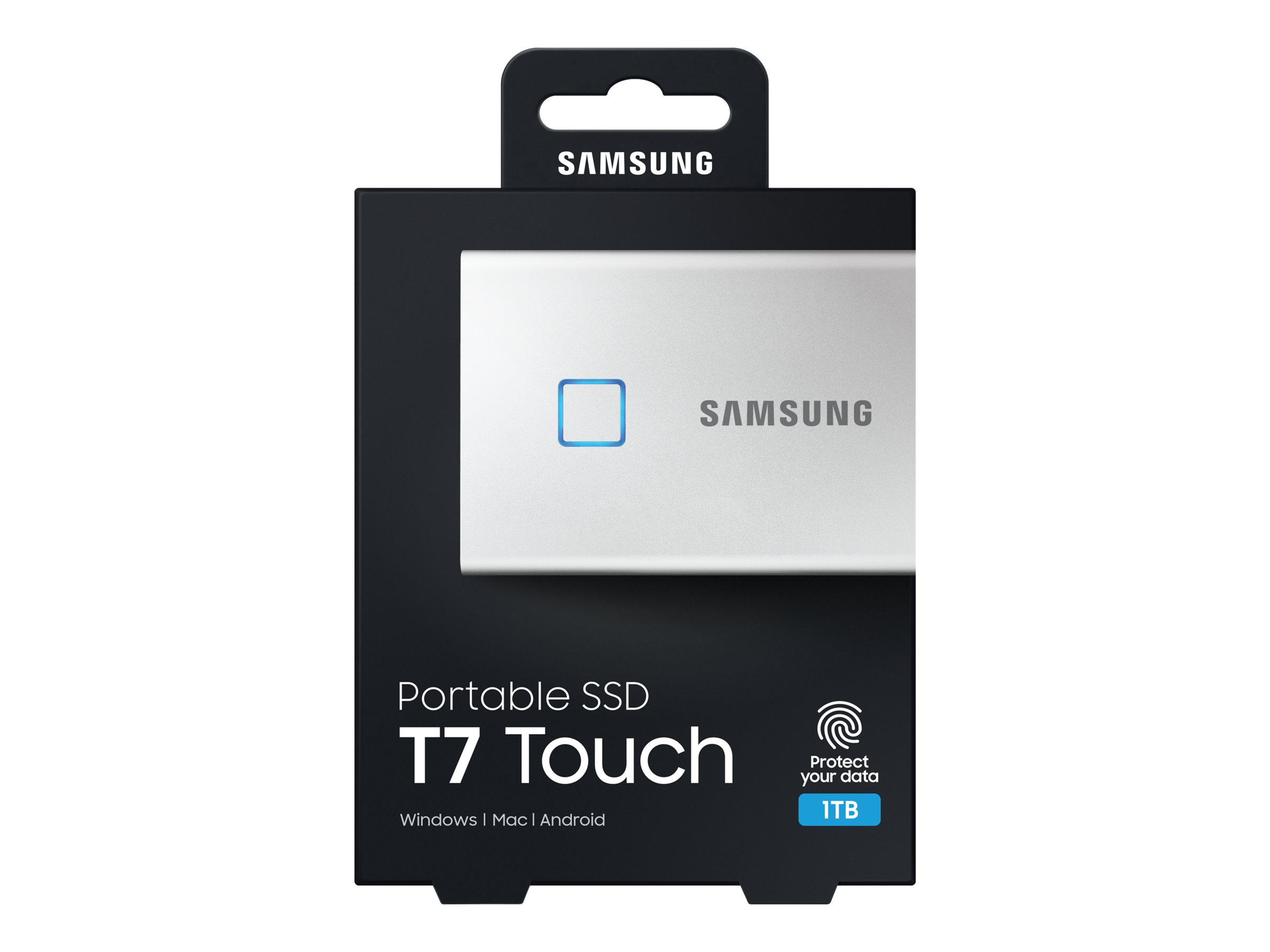  Portable SSD T7 Touch 1TB SILVER, Fingerprint unlock  