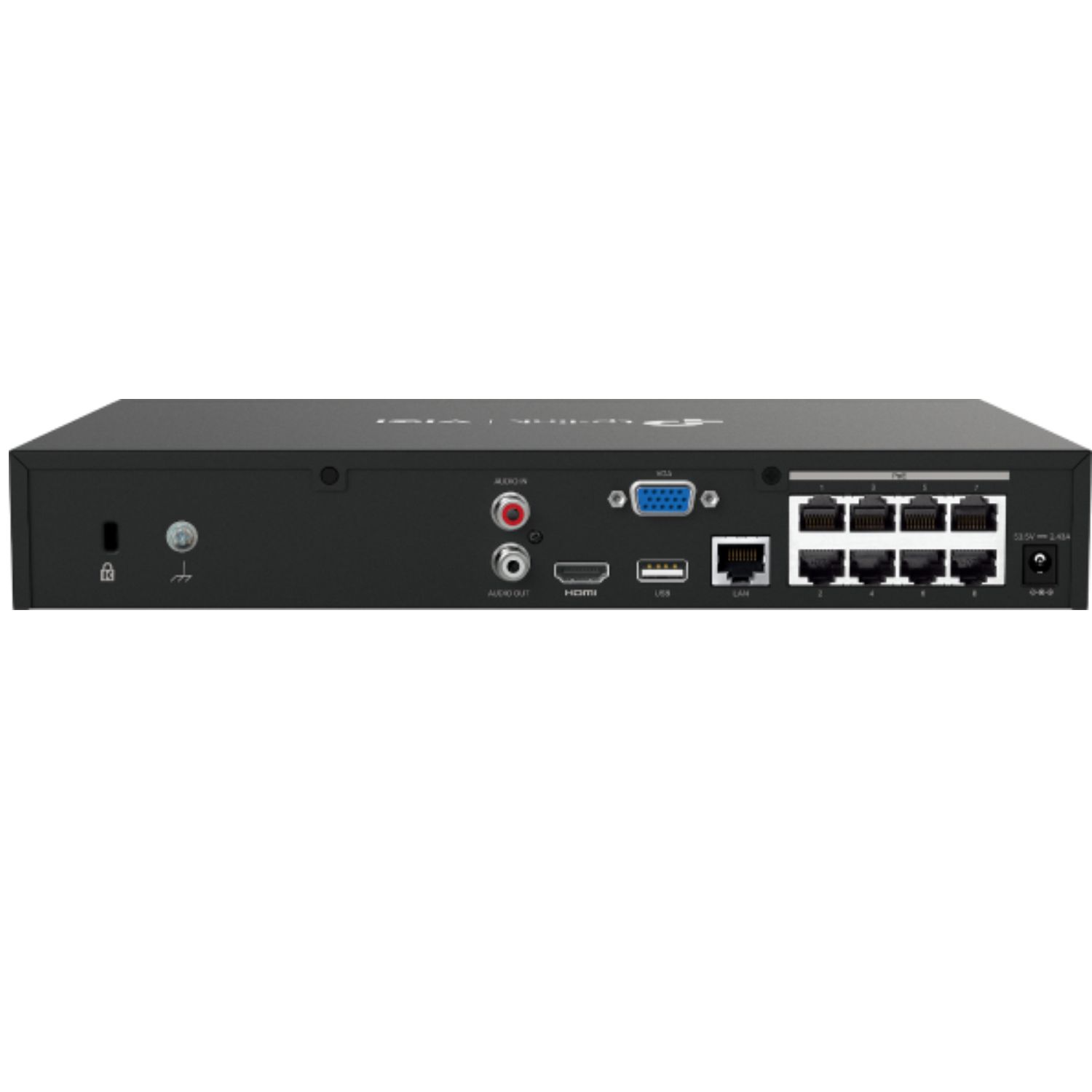  VIGI 8 Channel PoE+ Network Video Recorder, 113W PoE Budget, H.265+, 4K Video Output & 16MP Decoding Capacity (HDD Not Included)  