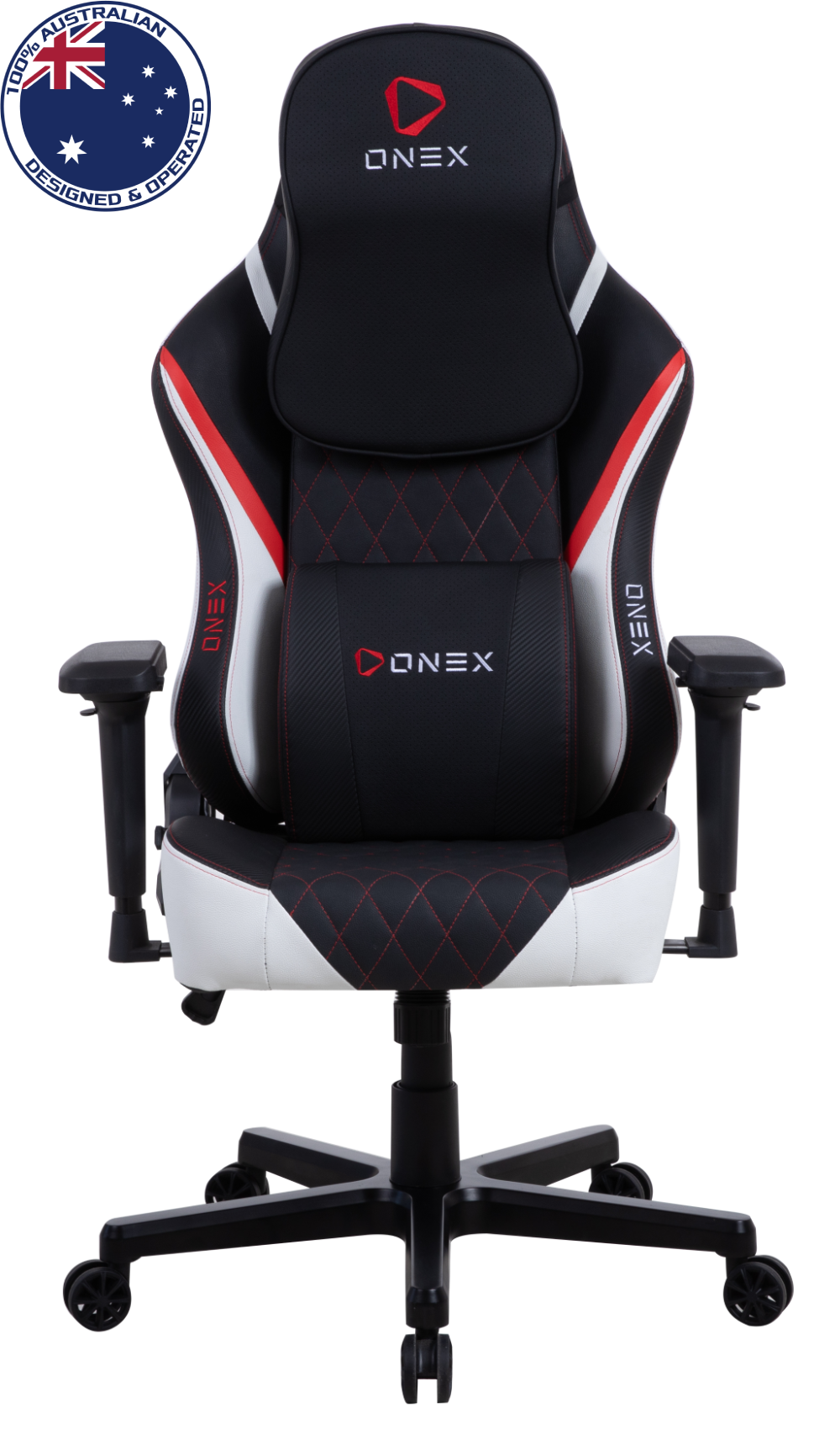  ONEX-FX8 Gaming /Office Chair - Black/Red/White<BR><fONT COLOR='RED'>In-Store Pickup Not Available - Delivery Only (Freight Charges Apply)  