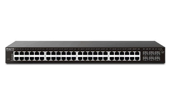  Managed Switch: 50-Port Layer 2 Managed Gigabit LAN with 44x PoE+ Port up to 405W, 2x SFP, include Rackmount Kit  