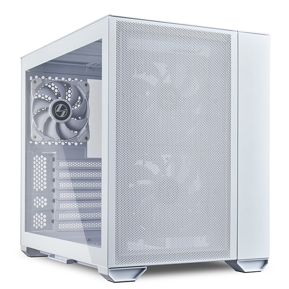  <b>Mini-Tower Case:</b> O11 Air Mini - White<br>2x 140mm PWM Fans, 1x 120mm PWM Fan, 2x USB 3.0, 1x USB Type-C, 1x HD Audio, Tempered Glass Side Panel, Supports: ATX/mATX/mini-ITX  