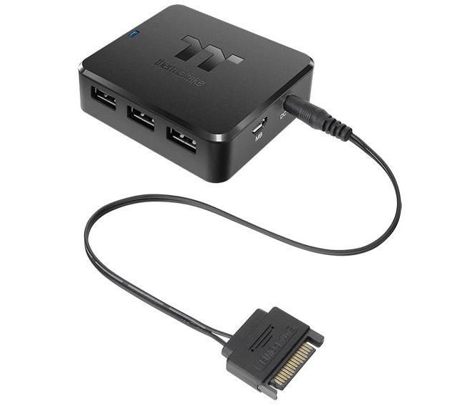  H200 PLUS Internal USB Hub TT Premium Edition, 3x Internal USB2.0 9-pin header, 3x USB 2.0 type-A  