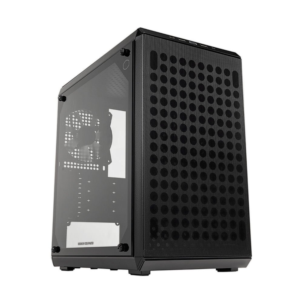  <b>Mini-Tower Case:</b> Q300L V2 - Black<BR>1x 120mm Fan, 2x USB 3.2, 1x USB Type-C, Tempered Glass Side Panel, Supports: mATX/mini-ITX  