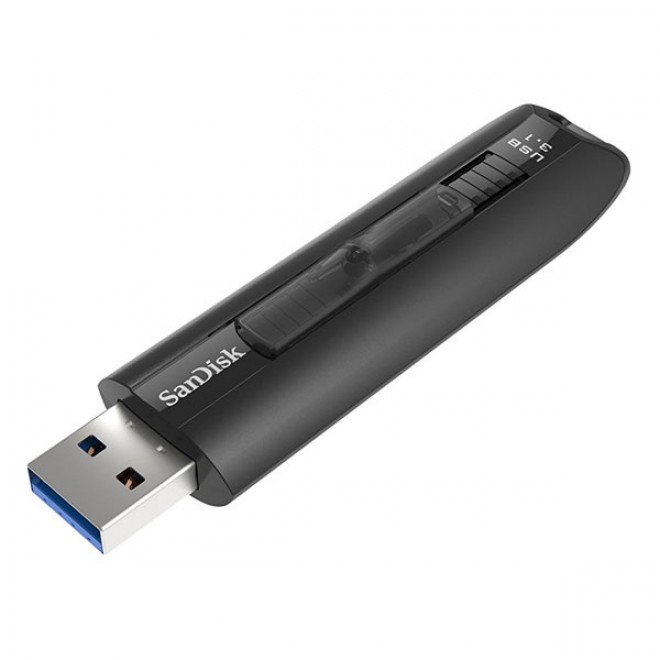 Extreme GO USB 3.1 Flash Drive, CZ800 128GB, USB3.1, Black,Write speeds of up to 150MB/s, Retractable, Lifetime Limited  
