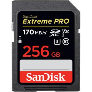 EXTREME PRO SDXC SDXXY 256GB V30 U3 C10 UHS-I 170MB/S R 90MB/S W 4X6 LIFETIME LIMITED  