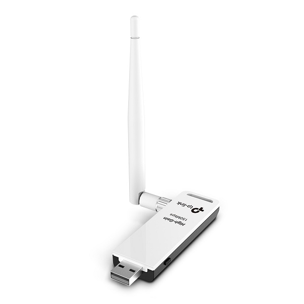  USB Adapter: 150Mbps High Gain Wireless-N USB Adapter, 1x Detachable Omni Directional Antenna  