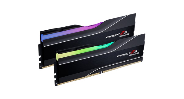  Dual Channel: 32GB (2x16GB) DDR5 6000MT/s CL30 Trident Z5 Neo RGB - Optimised for AMD Ryzen Desktop Memory  