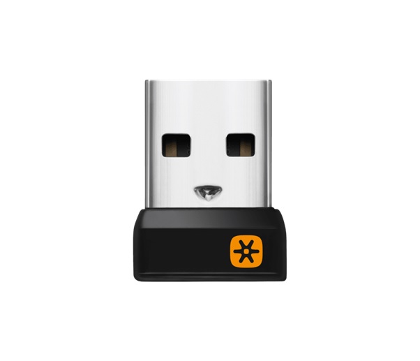  USB Unifying receiver to be used with a Unifying mouse or keyboard.  