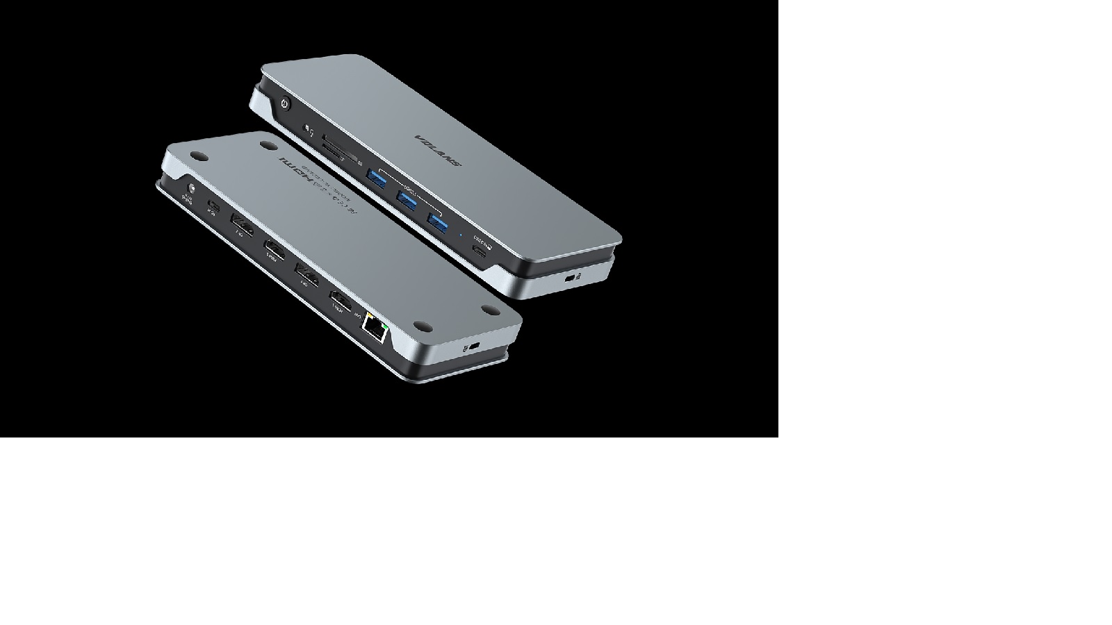  Aluminium 14-in-1 Quadruple 4K Display Multifunctional USB-C Docking Station  