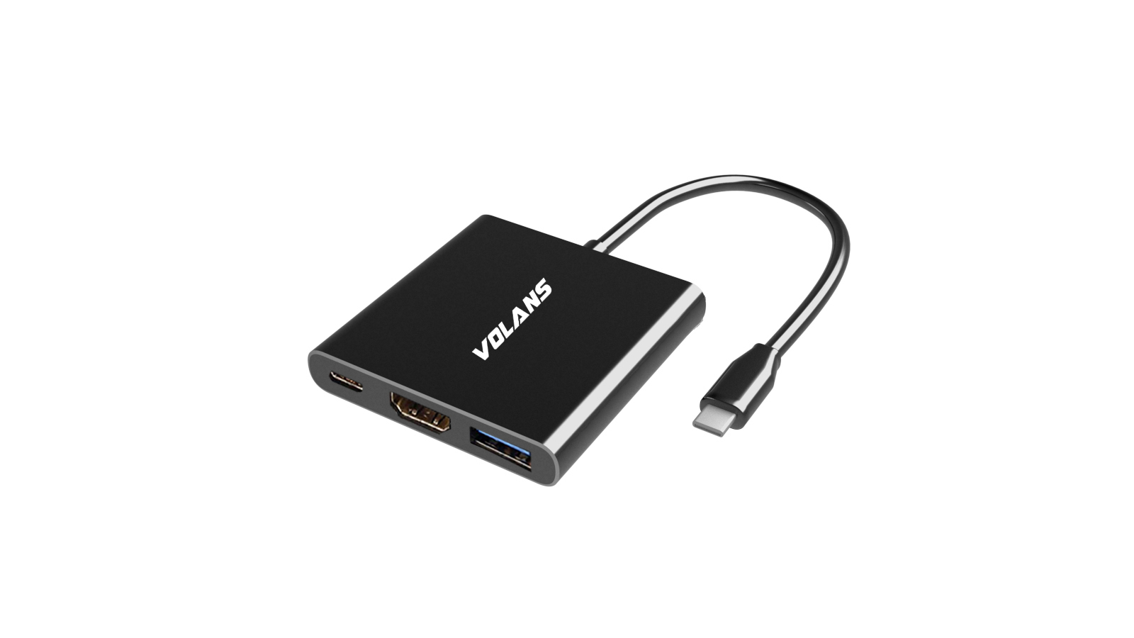  Aluminium (type-C) USB-C to HDMI 4K @60Hz/ USB 3.0/ USB Type-C - Multi-Port Adapter With Power Delivery  