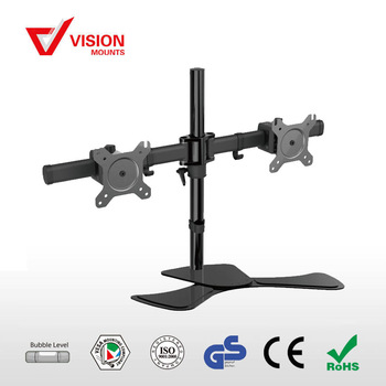  VM-MP320S - Free Standing Dual LCD Monitors Support up to 27''; Tilt -15/+15; Rotate 360; VESA 75/100  