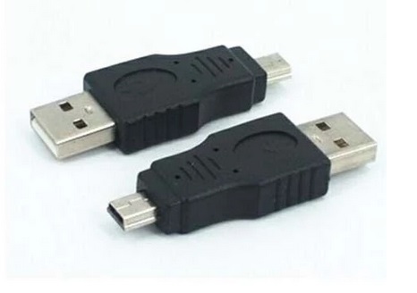  Adapter: USB2.0 AM (Male) to Mini USB (Male)  