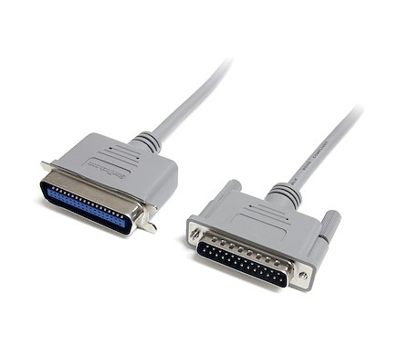  Parallel Printer Cable: 25 Pin D-sub (M) to Centronics Parallel (M) Cable 1/1.8m  
